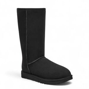 UGG Classic II Genuine Shearling Lined Boot Black SZ 10*
